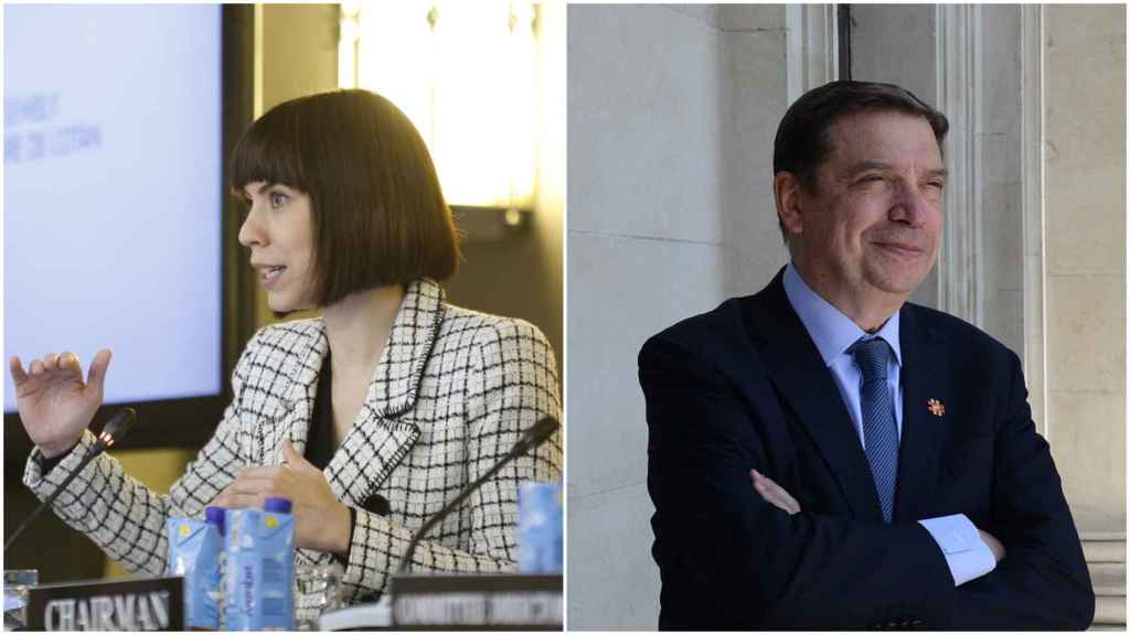 La ministra de de Ciencia e Innovación, Diana Morant, y el ministro de Agricultura, Pesca y Alimentación, Luis Planas.