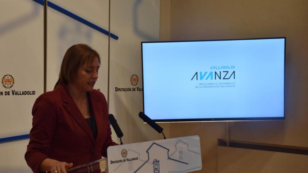 La diputada de Consumo y Promoción Agroalimentaria, Inmaculada Toledano, en la presentación del nuevo logo de Sodeva