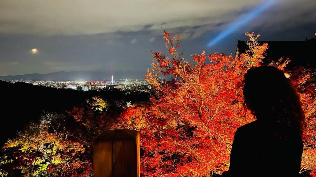 La presentadora en Japón, en una imagen de sus redes.