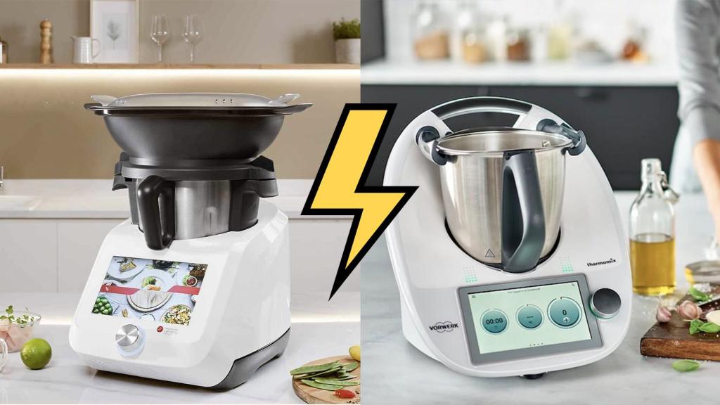 Fotomontaje con la Monsieur Cuisine Smart y la TM6 de Thermomix.