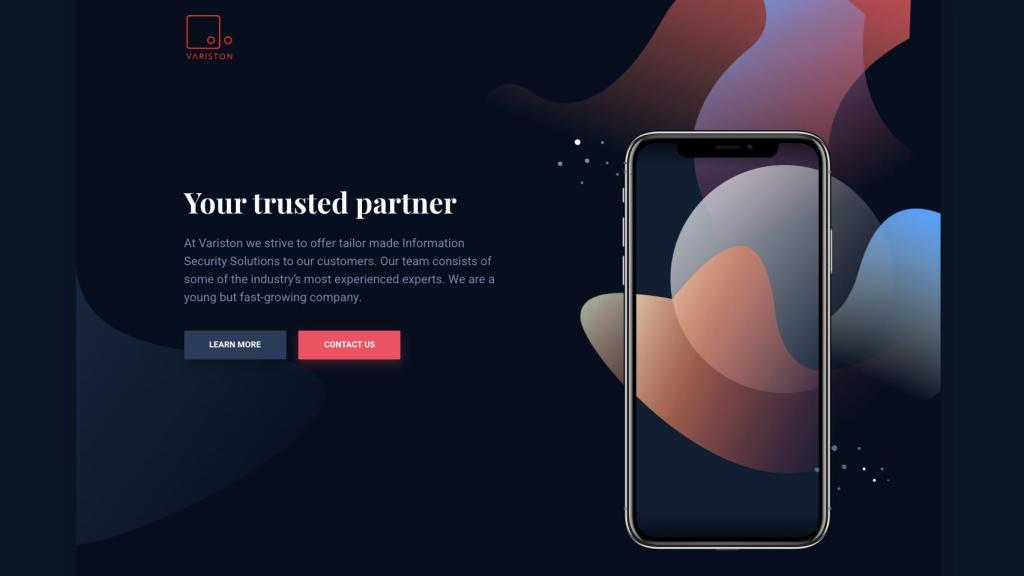 Portada de la web de Variston IT.