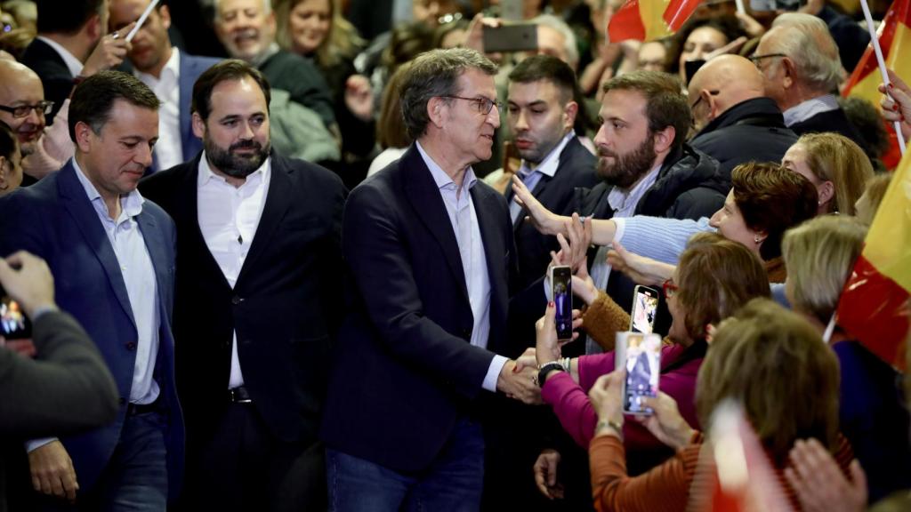 El presidente del PP, Alberto Núñez Feijóo