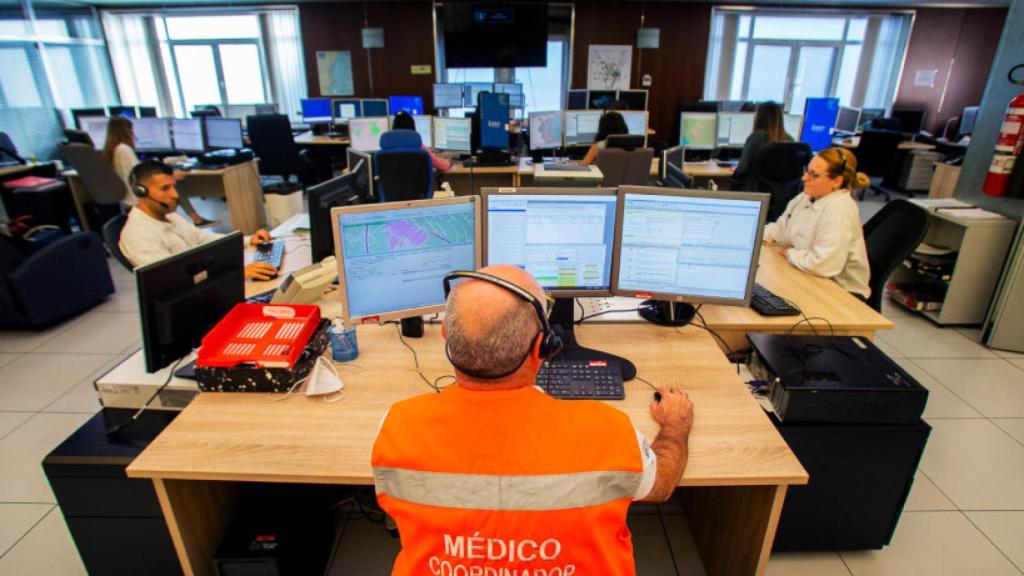 La sala de control del servicio de emergencias, en la imagen, recibió el aviso de Monforte del Cid este miércoles por la noche.
