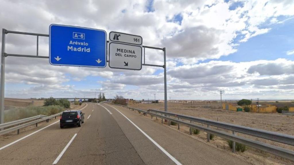 A-6 por la entrada a Medina del Campo