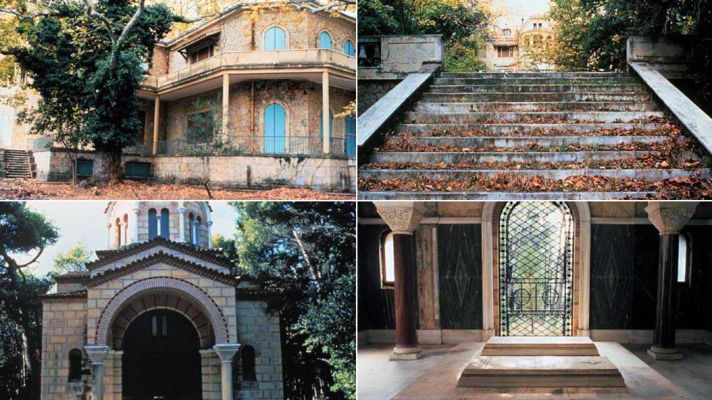 Detalles del Palacio de Tatoi.