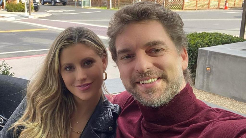 Pau Gasol y Catherine McDonnell en una imagen compartida en Instagram.