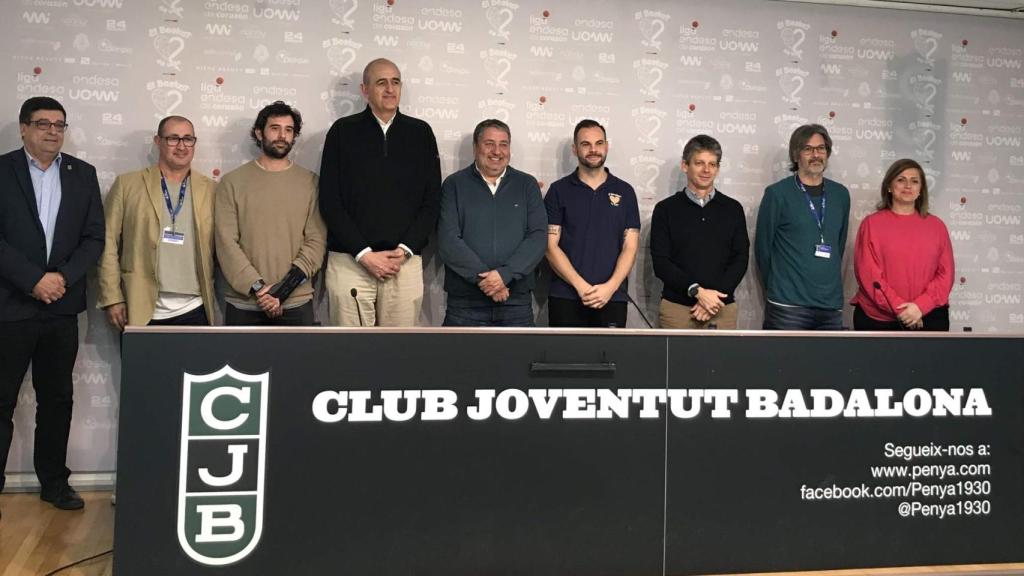 Momento de la presentación de la iniciativa 'Basket es vida'.