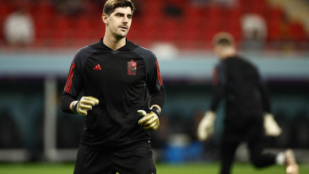 Courtois, en el Croacia - Bélgica