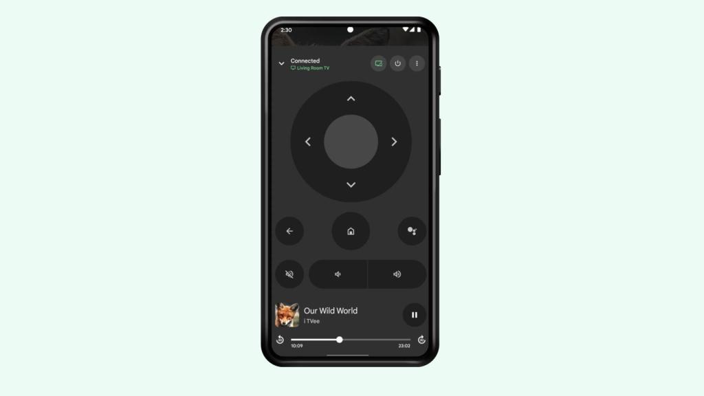 El nuevo mando de control de Google TV