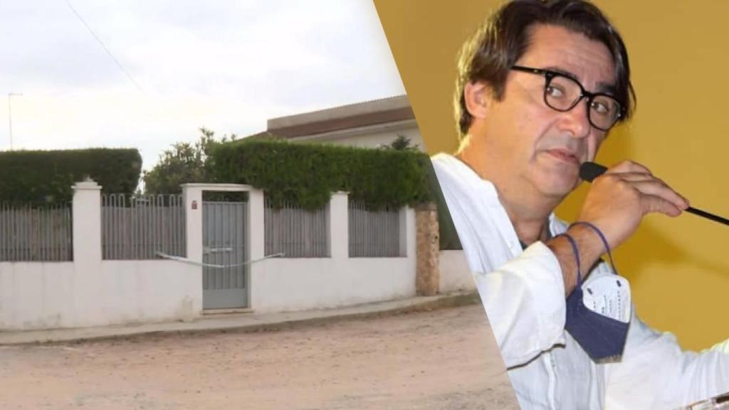 José y la vivienda de Llíria en la que se produjo el crimen.