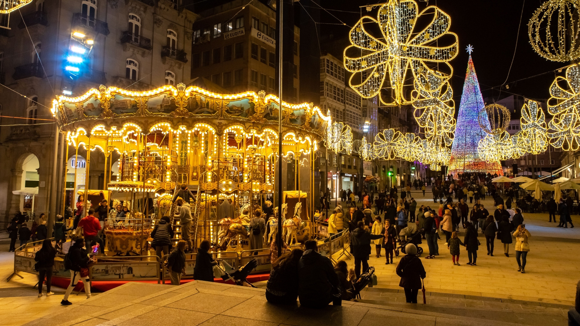 Luces de Navidad de Vigo en 2022.