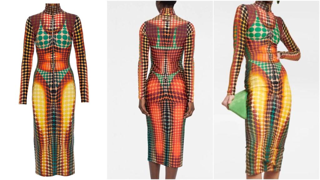 Vestido estampado de Jean Paul Gaultier.