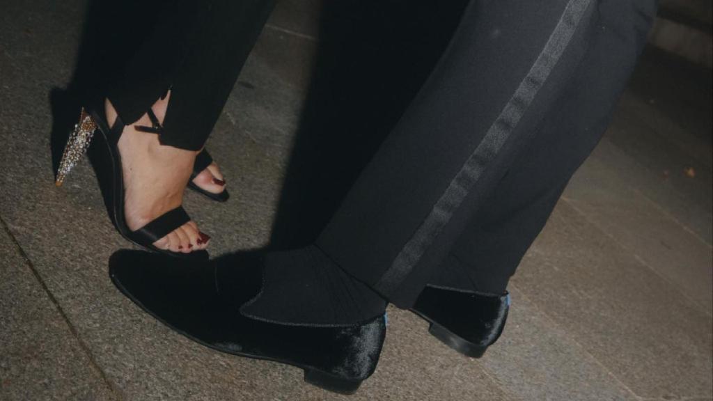 Las sandalias Christian Louboutin que llevó María García de Jaime.