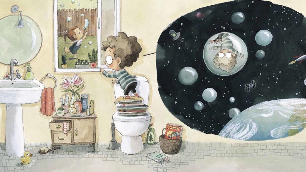 Ilustración de '¿Y si me come una ballena?'