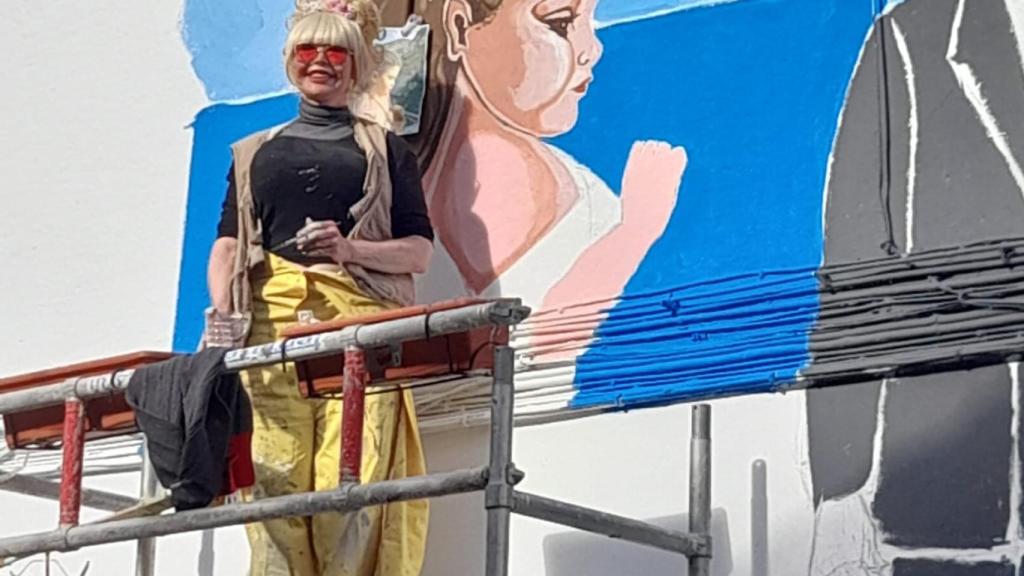 Manuela Trasobares en un descanso.