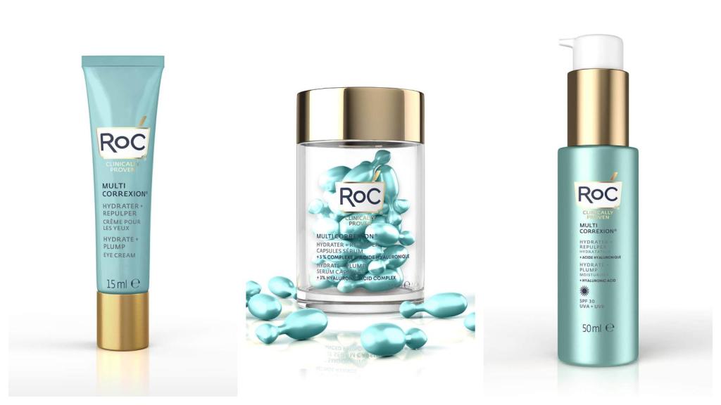 Gama 'Hidrate + Plump' de Roc Skincare.