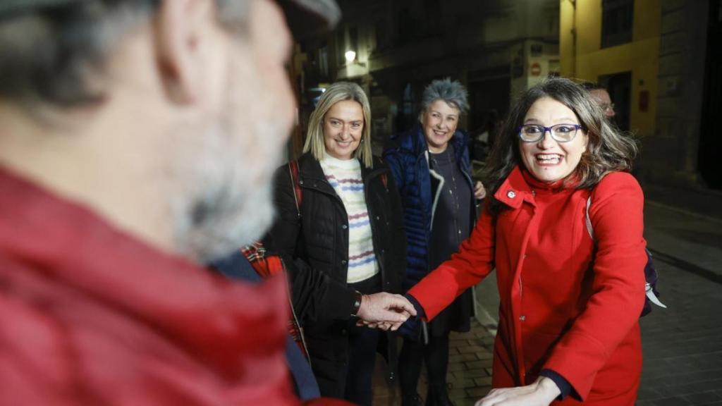 Mónica Oltra llega a la conferencia impartida esta semana en Ca Revolta (Valencia).