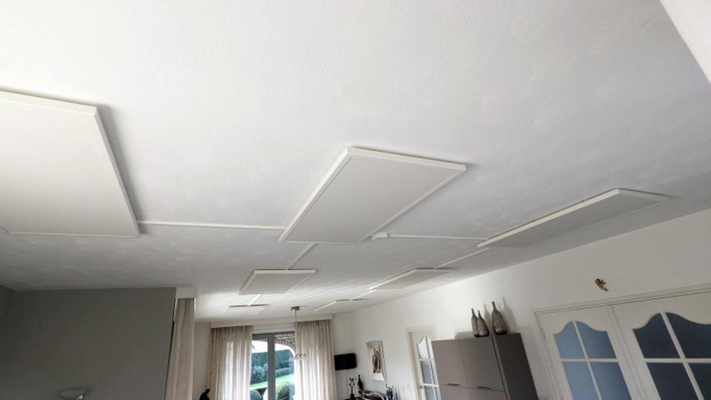 Los paneles de infrarrojo instalados en un hogar.