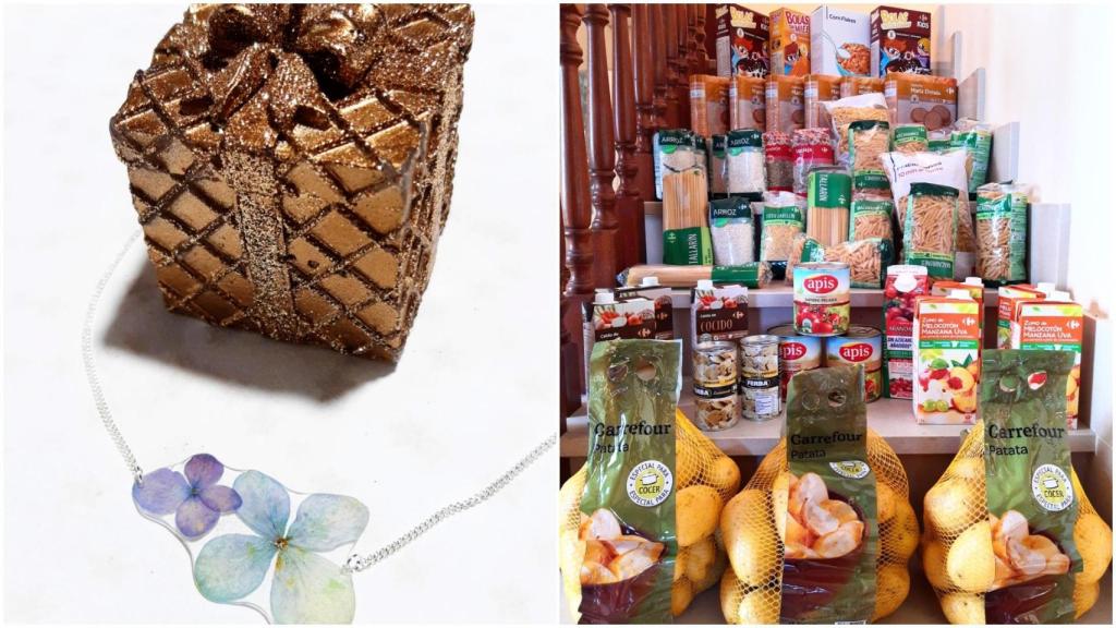 Una de las joyas y los productos donados por Fento do Vento el año pasado.