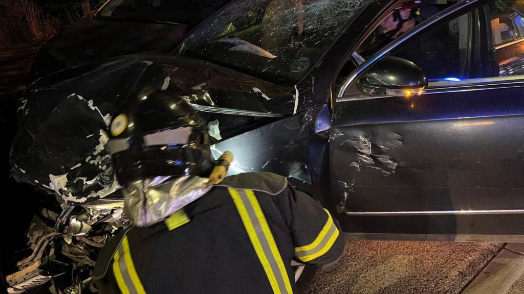 Así ha quedado el coche.