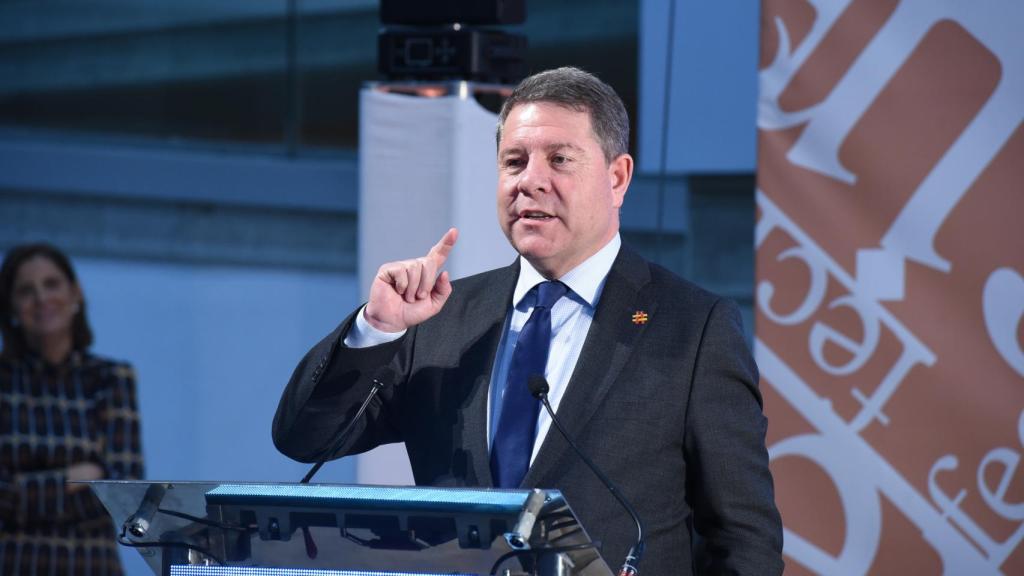 Emiliano García-Page durante su intervención.