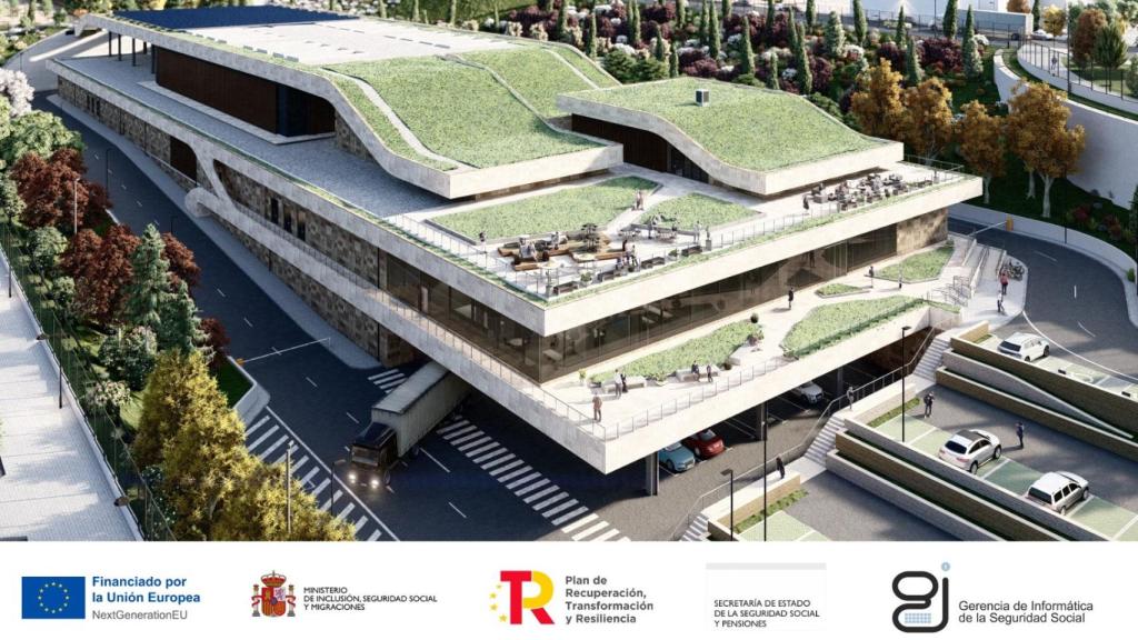 Representación 3D del nuevo CPD que se construirá en Soria.