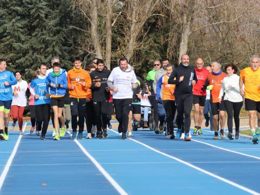 Inauguración de la nueva pista de atletismo del complejo 'Ciudad de Valladolid', este sábado.