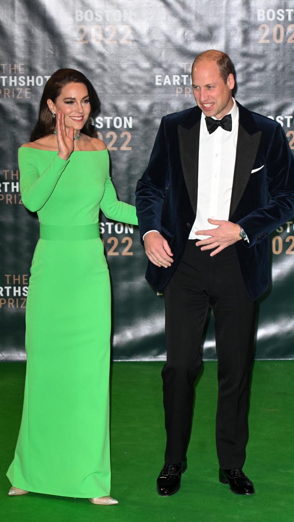 Los príncipes de Gales a su llegada a los Premios Earthshot.