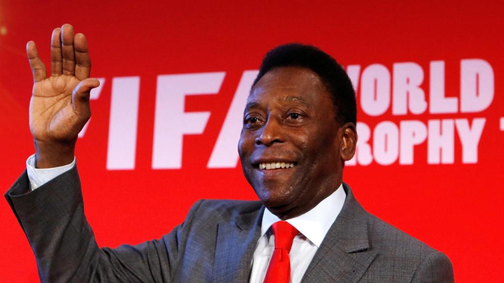 Pelé, en un acto público.