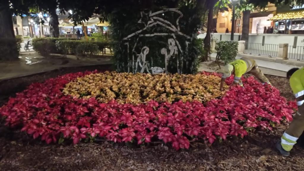 Adornos navideños en Calvo Sotelo.