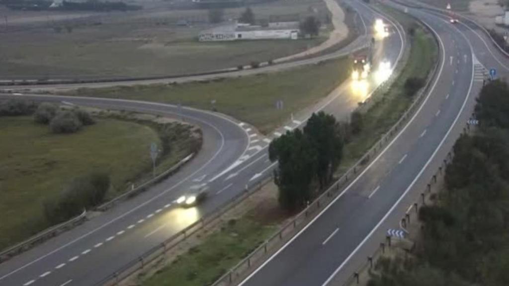 La A-6 a su paso por Medina del Campo