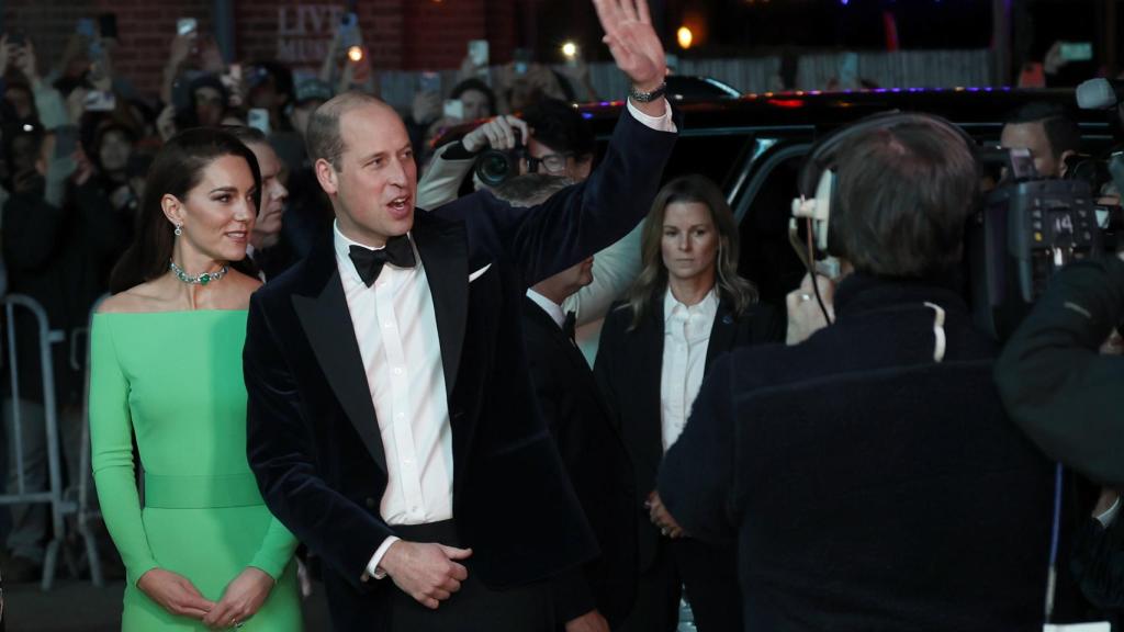 Los príncipes de Gales a su llegada a los Premios Earthshot.