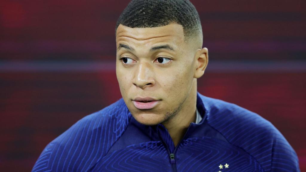 Kylian Mbappé, con la selección de Francia en el Mundial de Qatar 2022