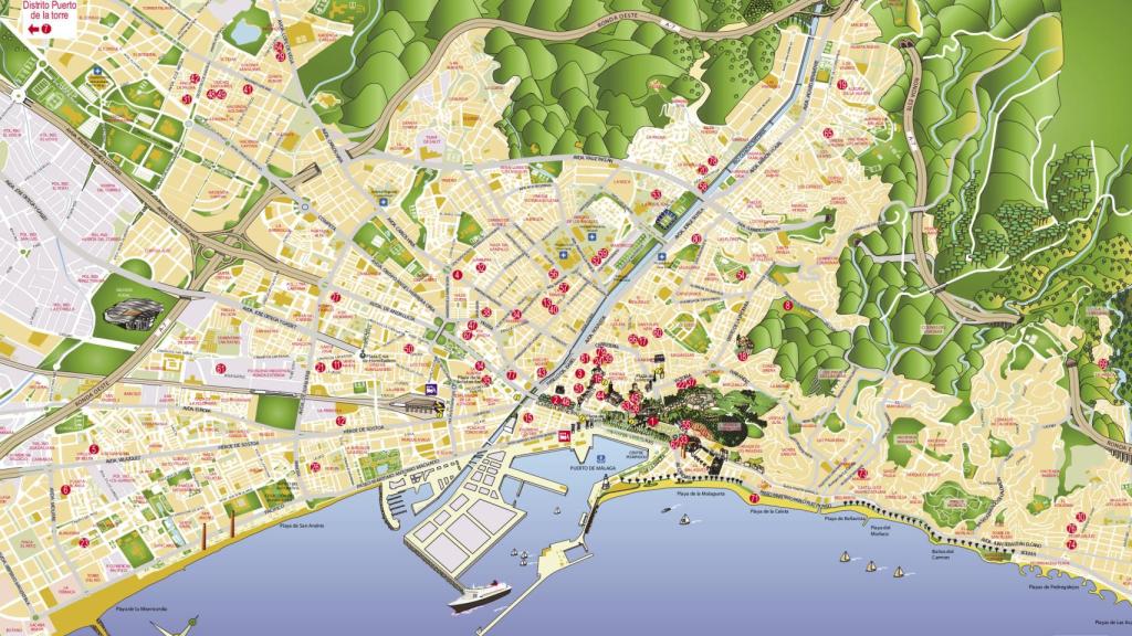 Mapa con la ubicación de cada belén.