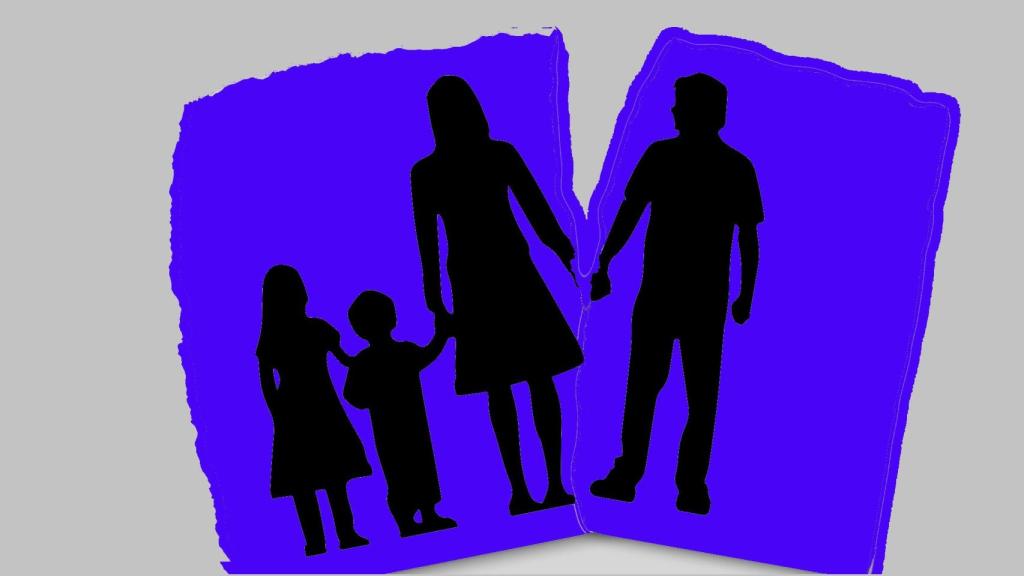 Infografía relativa a las rupturas matrimoniales y de pareja.