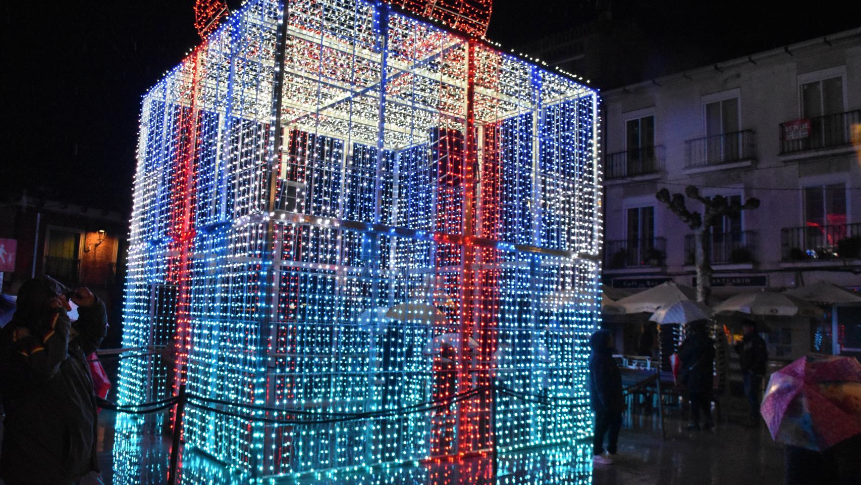 La caja de la Navidad brilla y luce en Tudela de Duero