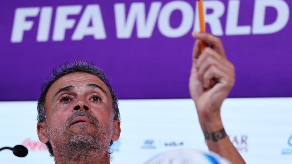 Luis Enrique, en la rueda de prensa previa al partido ante Marruecos