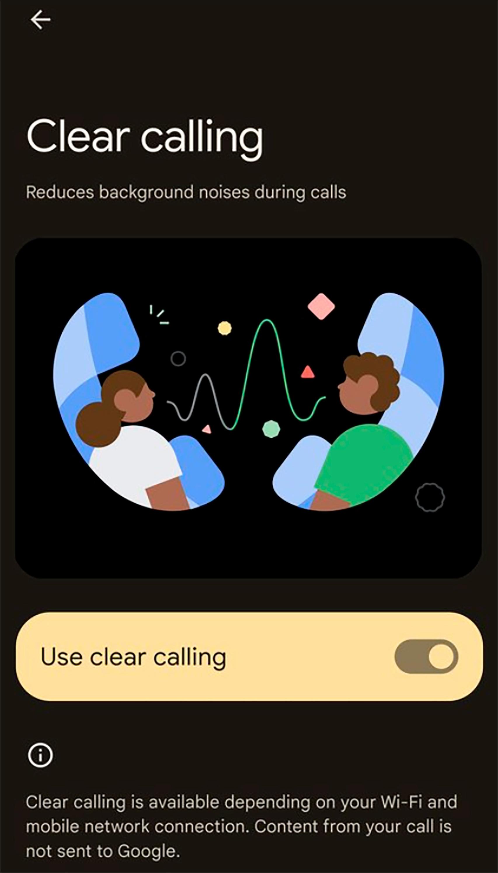 Clear Call en Pixel 7