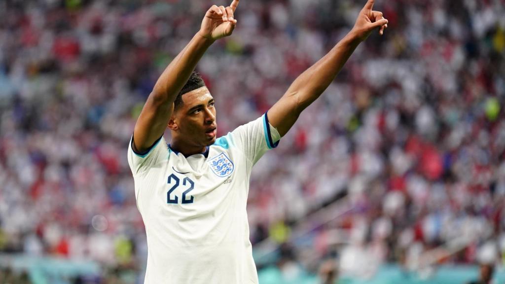 Jude Bellingham, con la selección de Inglaterra en el Mundial de Qatar 2022