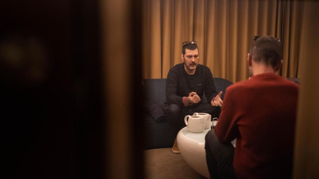 Los Chikos durante la entrevista.