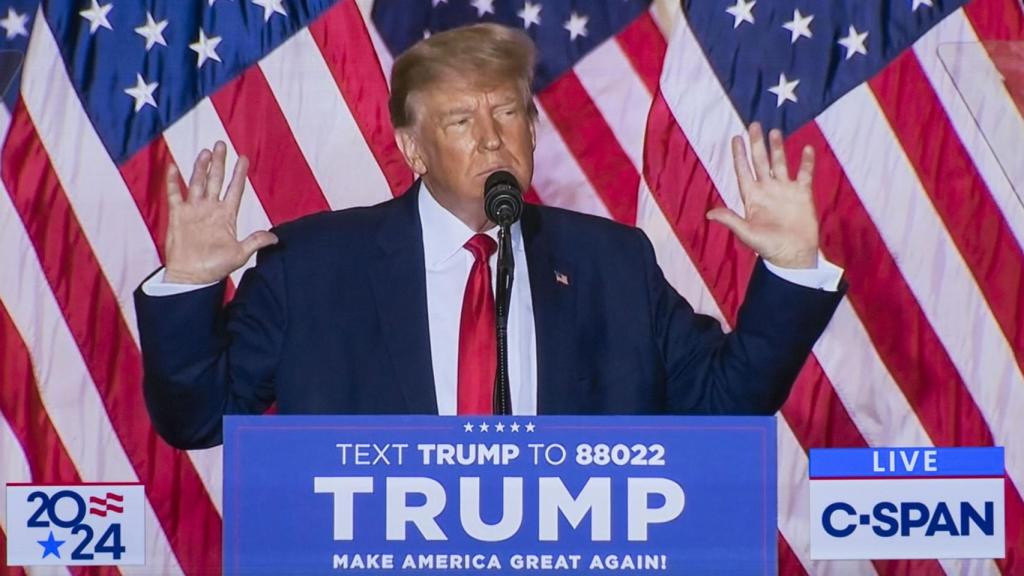 Donald Trump en  Palm Beach, Florida.