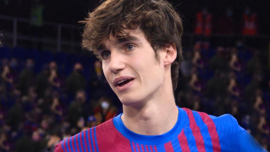 Pablo Urdangarin tras un partido de balonmano.