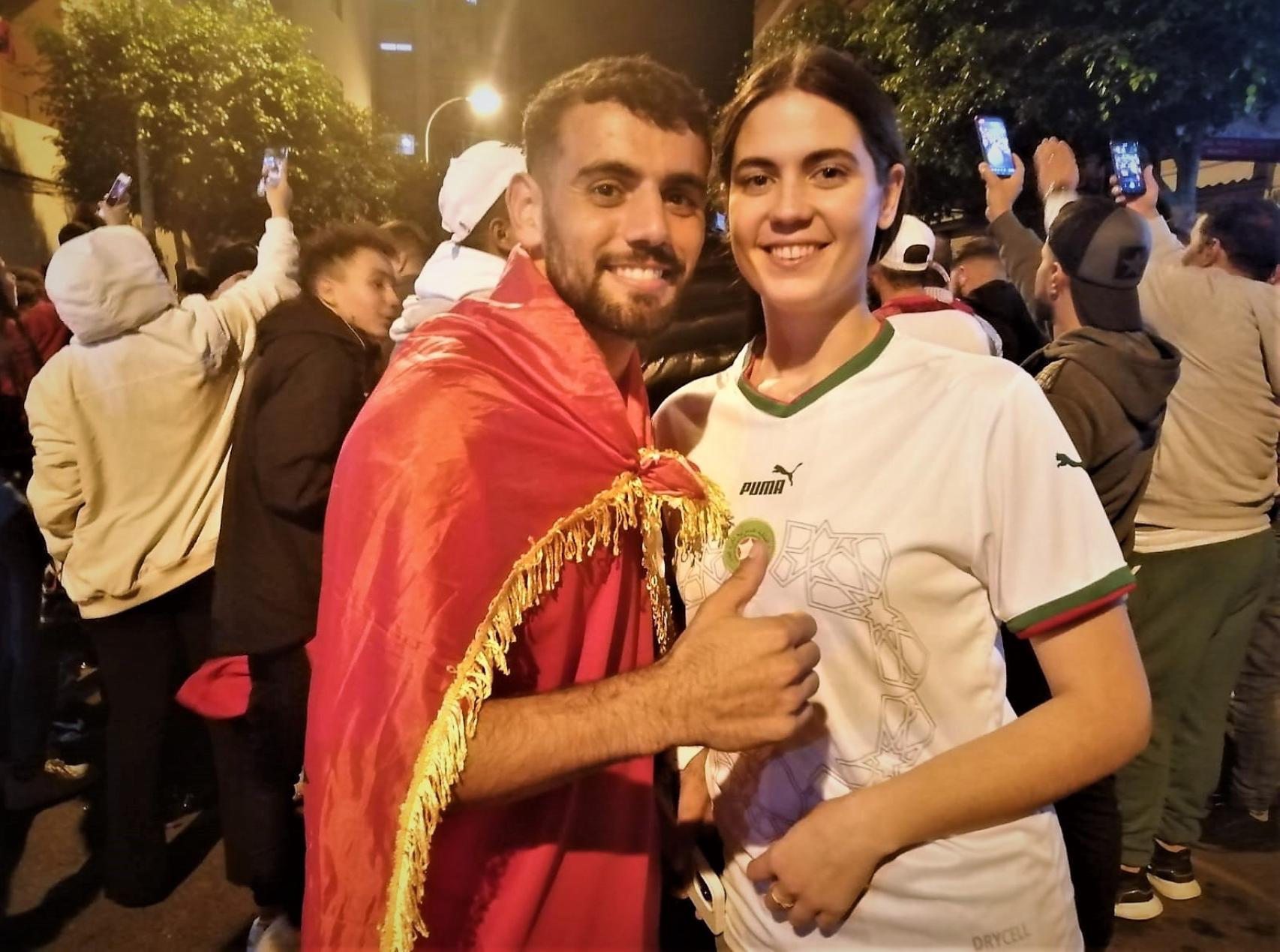 Mossin y Raquel, en la celebración en El Ejido.