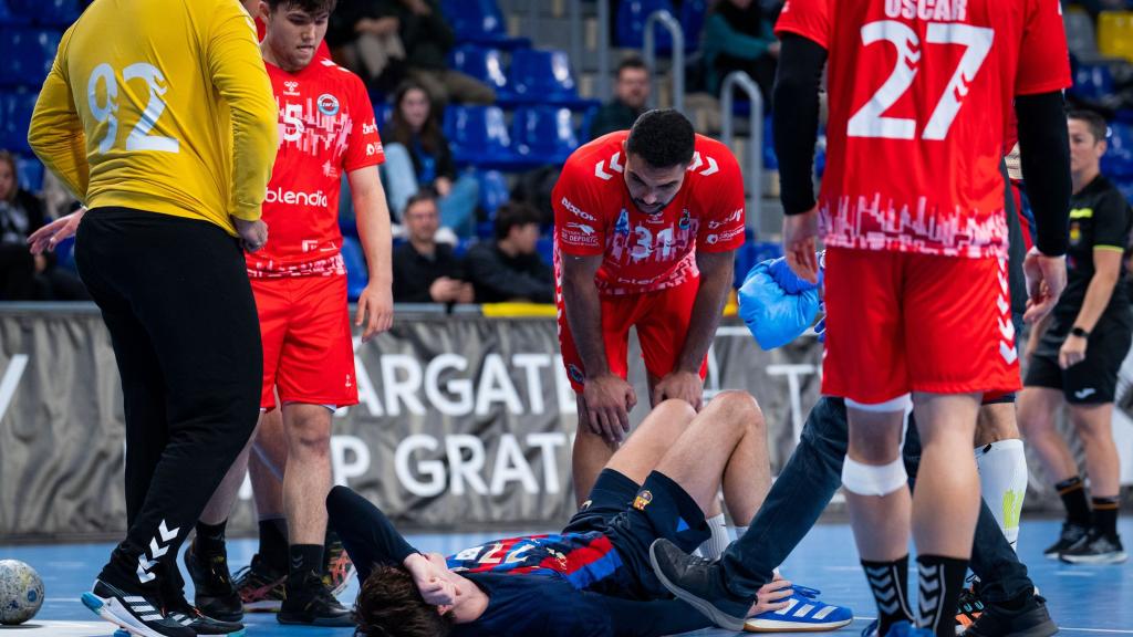 Pablo Urdangarin tras sufrir una aparatosa caída.