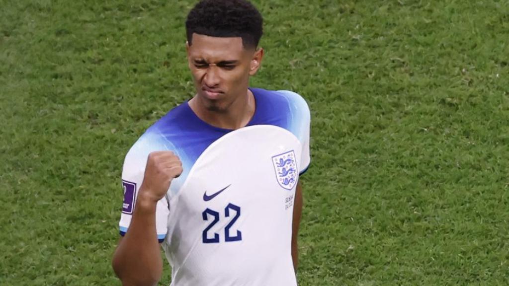 Jude Bellingham, con la selección de Inglaterra durante el Mundial de Qatar 2022