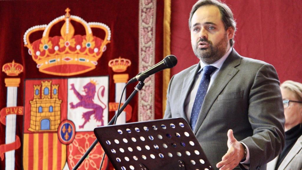 Paco Núñez, presidente del PP de Castilla-La Mancha, este martes en un acto de homenaje a la Constitución