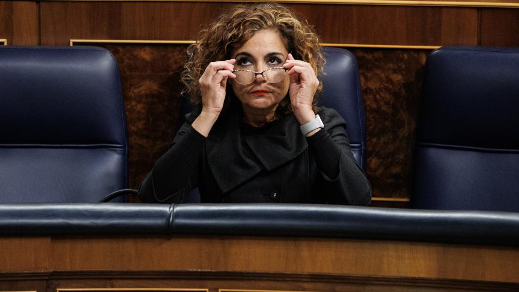 María  Jesús Montero, ministra de Hacienda y Función Pública, en el Congreso.