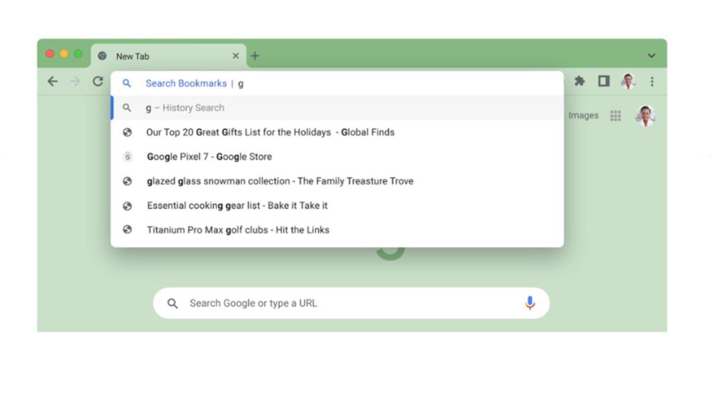 Así se busca en la barra de búsqueda.