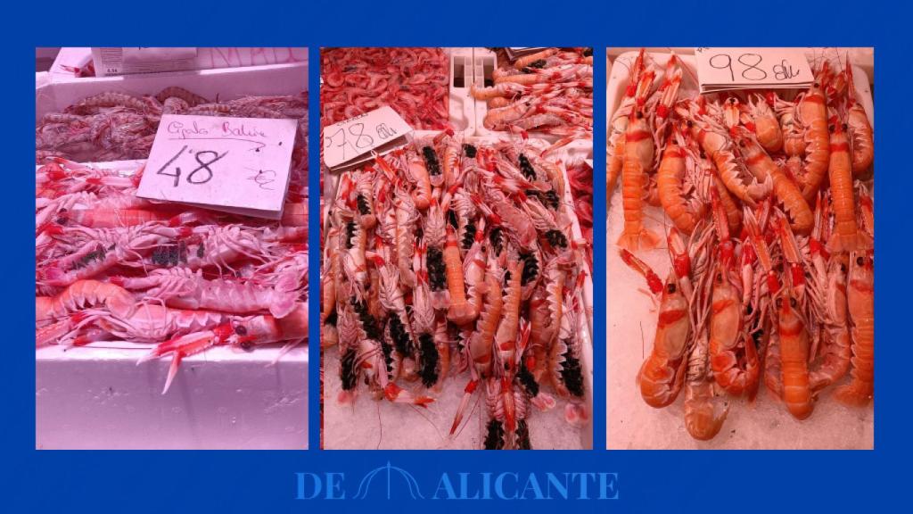 Los precios de las cigalas varían mucho según su tamaño y procedencia.