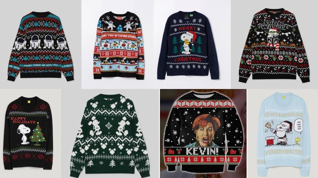 De izda. a dcha. y de arriba a abajo: modelos de Pull & Bear (primero, tercero, cuarto y sexto); Lefties  (segundo), Etsy (séptimo) y C&A (quinto  y octavo).